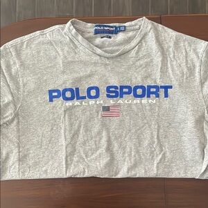 Polo by Ralph Lauren Gray Short Sleeve Tee with Sporty Design